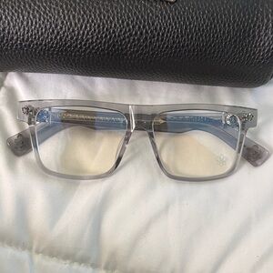 Chrome Hearts Gray and Silver Glasses